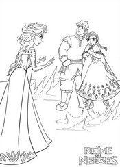 coloriage reine des neiges elsa ne veut pas revenir